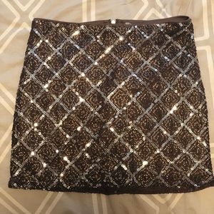 Sequin Mini Skirt